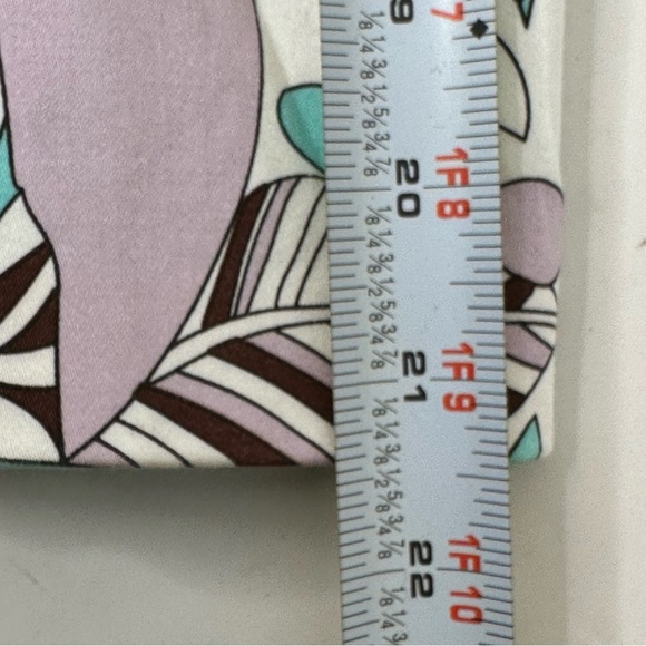 Chadwick's Vtg 70's Retro Styled Blue Floral Presley Long Button 4P Blazer - Picture 14 of 15